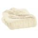 Knitted woollen baby blanket